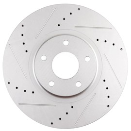 BRAKEUS 5 Lugs Front Brake Rotors and Pads Kits Replacement For Nissan Maxima 2009-2017