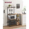 VASAGLE Baker's Rack, Microwave Stand, Kitchen Storage Rack with Wire
