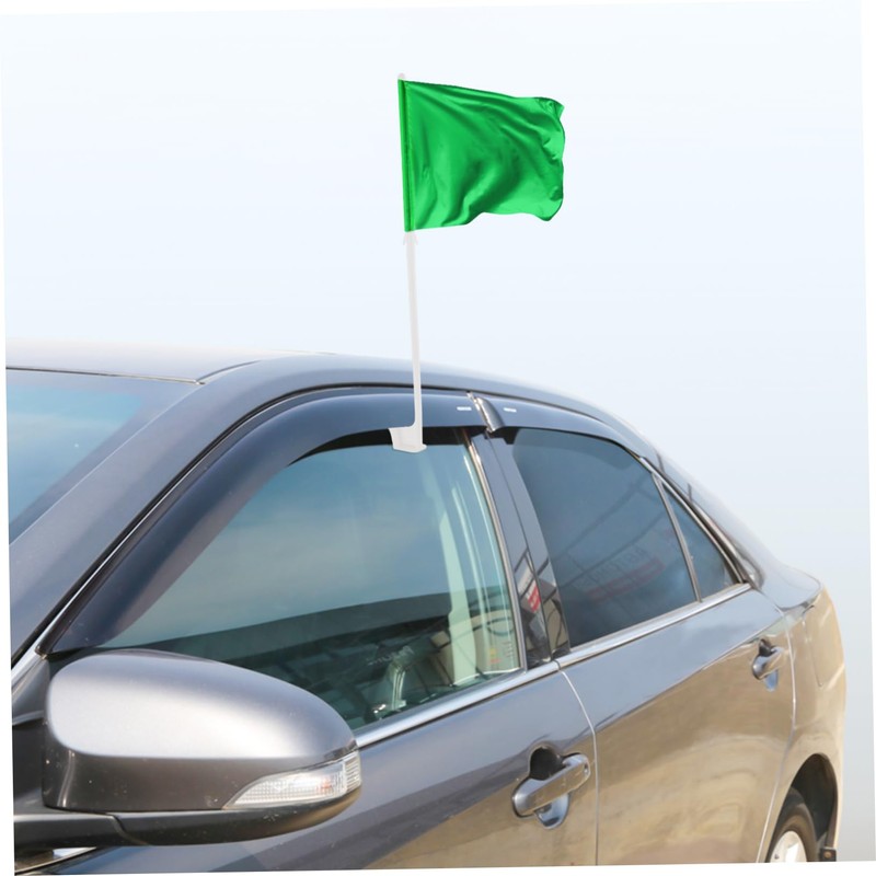 Luxshiny 12Pcs Car Flag Pole Window Clips Sturdy Car Window