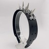 ATekatac Women Leather Headband Steampunk Spiked Headband Gothic Hairband (BS