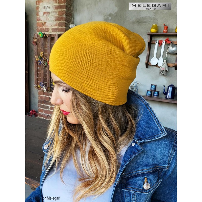 MELEGARI Beanie Pisa | 100% Cotton | Made in Italy,