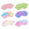 6 Stück Schlafmaske, Flausch-Schlafmaske, Reiseschlafmaske, Gummiband-Schlafmaske, Schlafzubehör