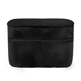 Horset Black 30lb Propane Gas Tank Cover, Trailer Travel Accessory, Weather Resistant RV Camper Propane Tank Cover