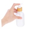 BIUDECO Sturdy Plastic Pump Bottles 2 Pack Lotion Shampoo Bottles