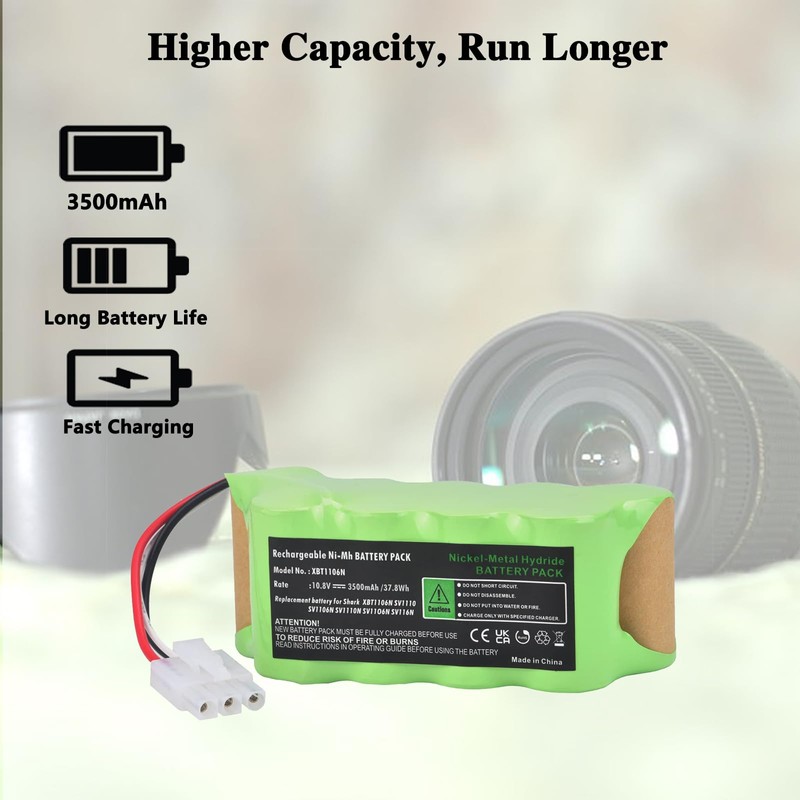 Batmax 10.8V Battery for Shark XBT1106N SV1110 SV1106N SV1110N SV11O6N