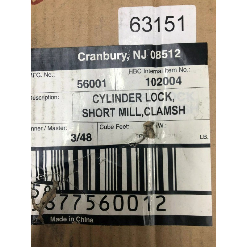 Guard Security Cylinder Lock Short Mill Solid Brass 56001 3