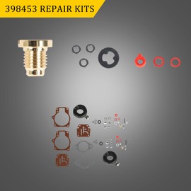 ALL-CARB Carburetor Repair Kit with Float Replacement for Johnson Evinrude 398453 9.9hp 15hp 1974-1988