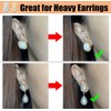 DELECOE Earring Lifters Hypoallergenic Earring Backs for Droopy Ears Adjustable