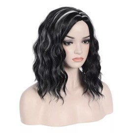 Jorla Cabello De Mujer Hasta Los Hombros Ondulado Bob Pastel Pelo