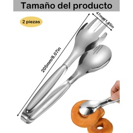 2 Piezas Pinzas De Cocina, Pinzas Para Cocina, Pinzas De Salar, Su Diseño Multifuncional Lo Hace Adecuado Para Una Variedad De Aplicaciones, Para Buffets, Cocinas y Fiestas, Entre Otras