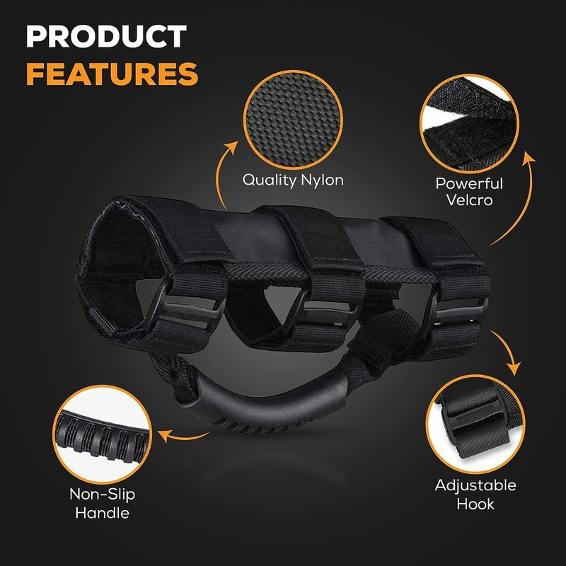 2 Pack Grab Handle Set for Jeep Wrangler Roll Bars