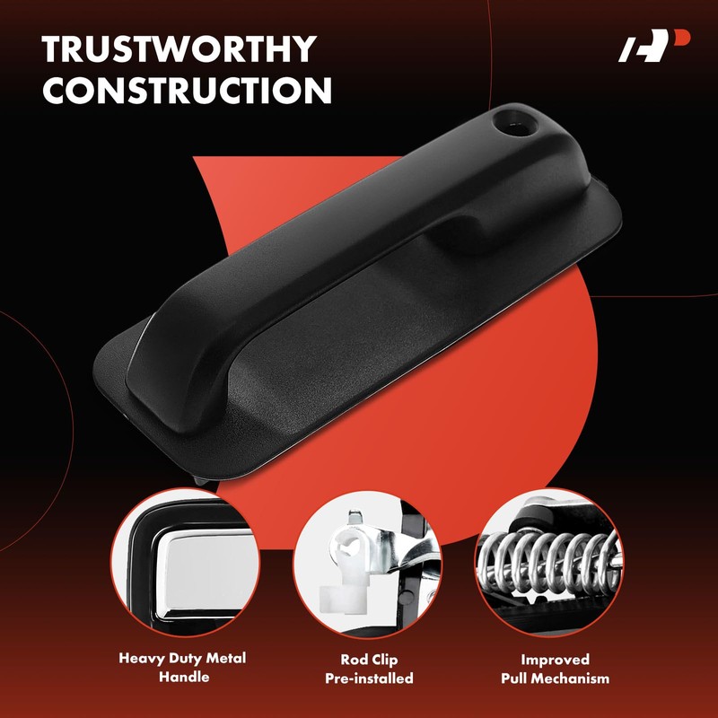 A-Premium Upgraded Metal Exterior Door Handles Compatible with Ford F-150
