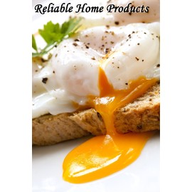 Reliable Home Products - Best Egg Poacher Cups - Makes a Perfect Single Poached Egg Dish in Silicone Pod Steamer cooked in a Pan - Pack of 2 Basket Holders - Color is Green Pouch