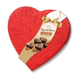 Russell Stover Assorted Nut Cluster Fabric Heart, 8 oz.