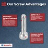 Kozelo 100pcs Socket Head Cap Screws - [#4-40 x 1/2"]