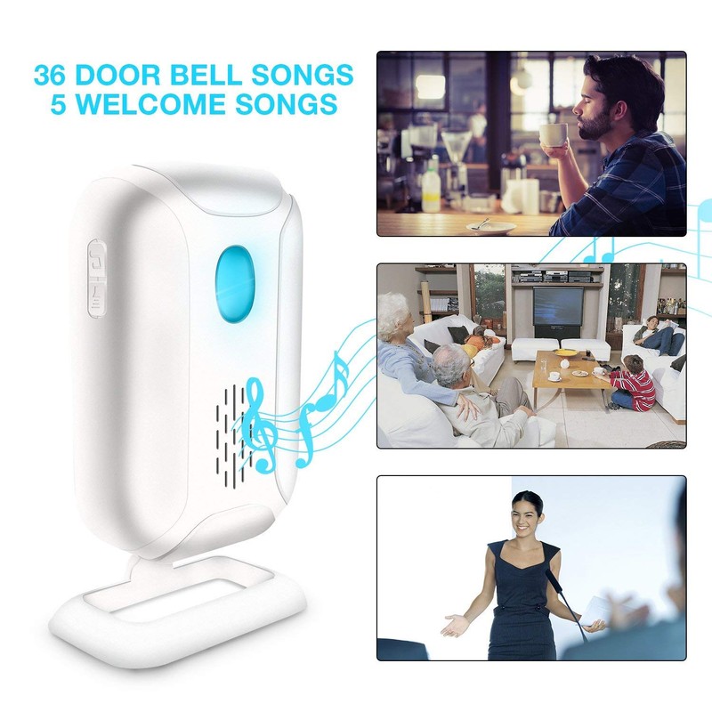 NineLeaf Infrared Alarm Passage Detector Sensor Bell Charging Bell Passage