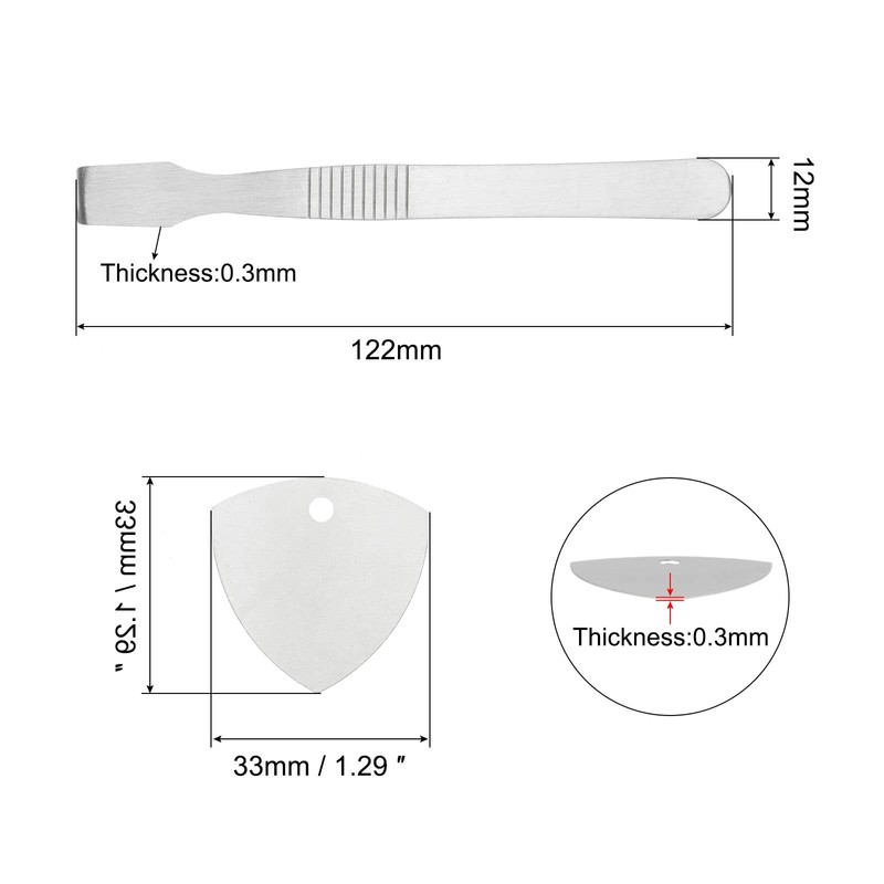 HARFINGTON 3pcs Opening Pry Repair Tools Kit Stainless Steel Mini