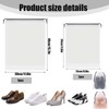 14 Pcs Shoe Bags for Travel Clear,Large Drawstring Storage Boot