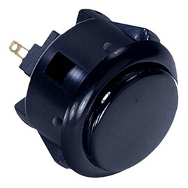 Sanwa Denshi OBSF-30-K Push Button Push Button 1.2 inches (30 mm) Black