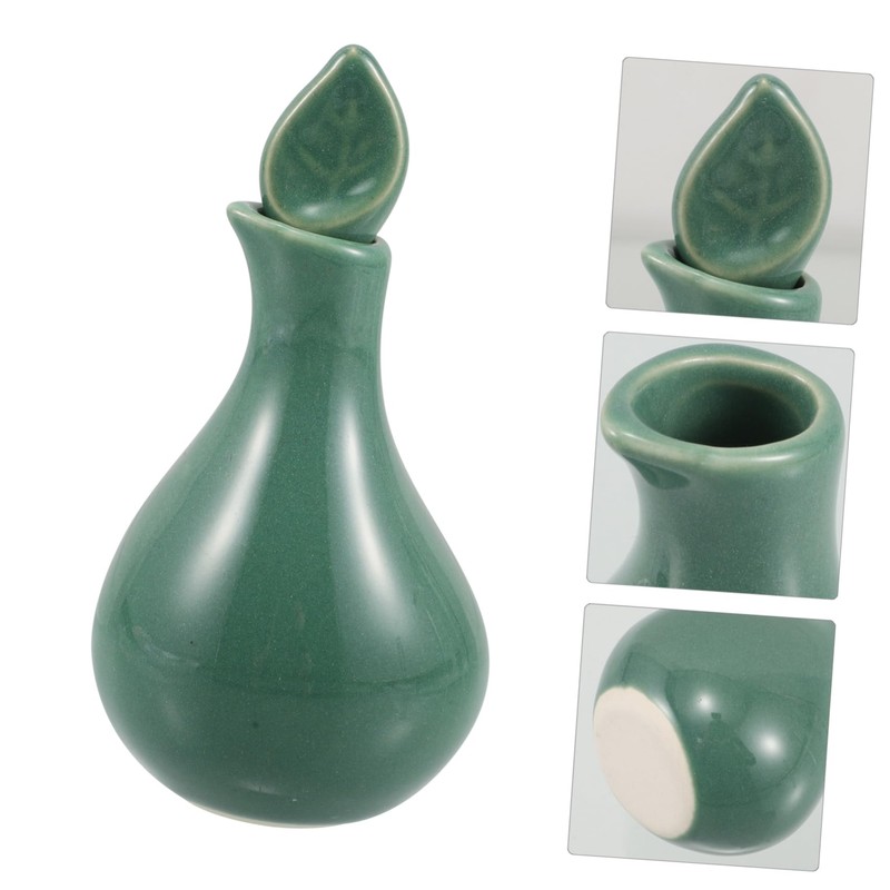 BIUDECO Essential Oil Bottle Ceramic Oil Jar Aromatherapy Purifier Empty