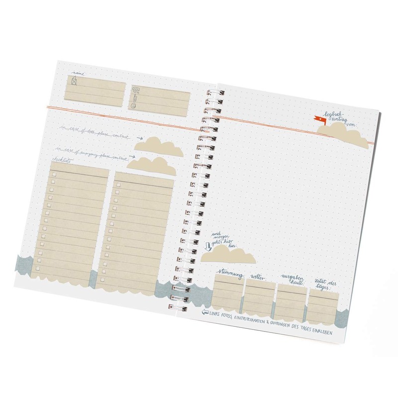 Travel Diary - Logbook of a Journey - Diary for