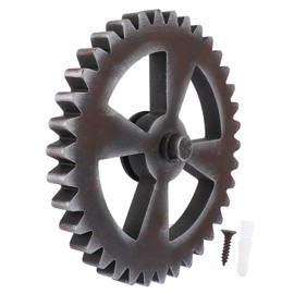 Ciieeo 1Pc Retro Wood Gear Wall Decor Unique Industrial Style Hanging Decoration for Home and Office Vintage Gear Design for Living Room Bedroom