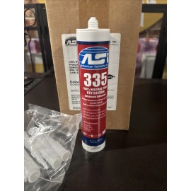 American Sealants ASI RTV 335 Neutral Cure Grey Silicone - 10.2 oz. Cartridge