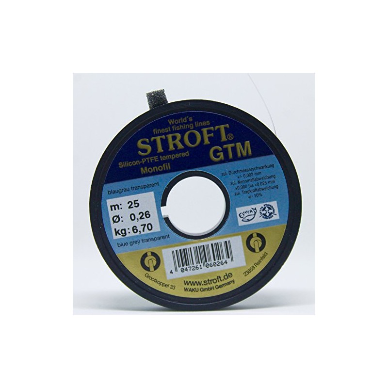 STROFT GTM 25m Leader Spool (0.26mm/6.70kg)