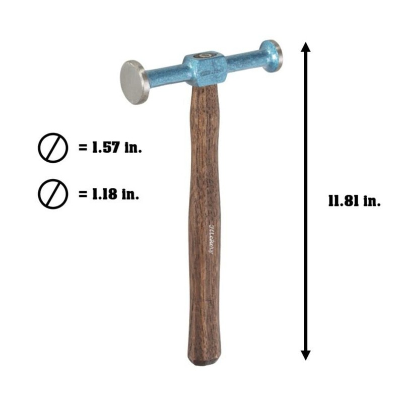 Picard Balanced Ding Hammer 430g - Auto Body Planishing Hammer,