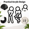Funny Restroom Door Sign for Bathroom – 2D Acrylic Decorative