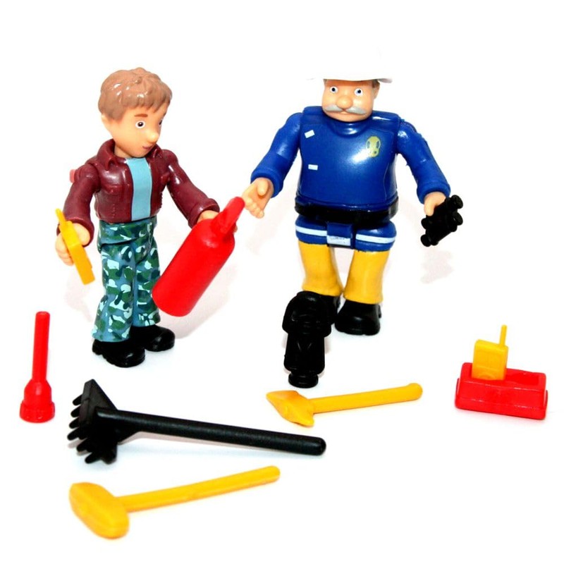Simba Derek & Steele Fireman Sam Game Figures Set Toys