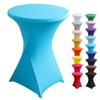 Highdi Stretch Bar Table Covers, Spandex Elastic Cocktail Tablecloths for
