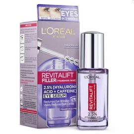 L'Oreal Paris Revitalift Filler 2.5% Hyaluronic Acid + Caffeine Eye Serum 20mL