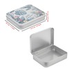 Goodma 12 Pack Empty Rectangular Silver Metal Tins Storage Organizer