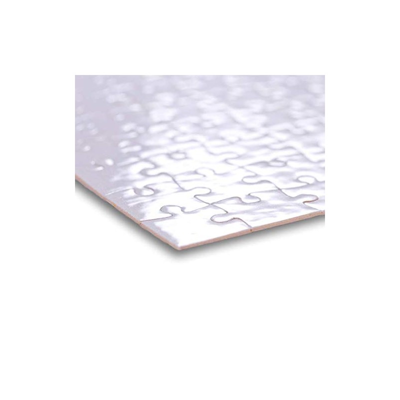 White Blank Puzzle Design and Paint Yourself - Blank Puzzle