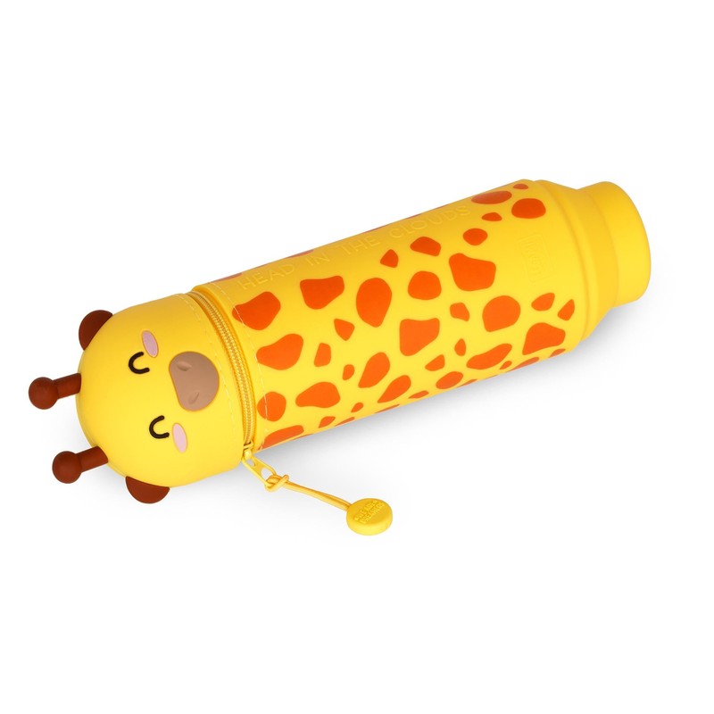 LEGAMI LEGAMI - 2-in-1 Weiche Silikontasche - Kawaii, Giraffe Schultasche,
