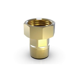 ABA Beul 53005.252.2 Hexagonal Screw Connection 1 1/2 x 1, Brass