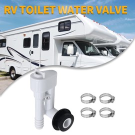 UOIENRT 385316906 Vacuum Breaker Kit RV Toilet Water Valve Replacement Parts Replacement for Sealand Traveler Toilets Without Hand Sprayer Hook Up,(FU2HS3104)