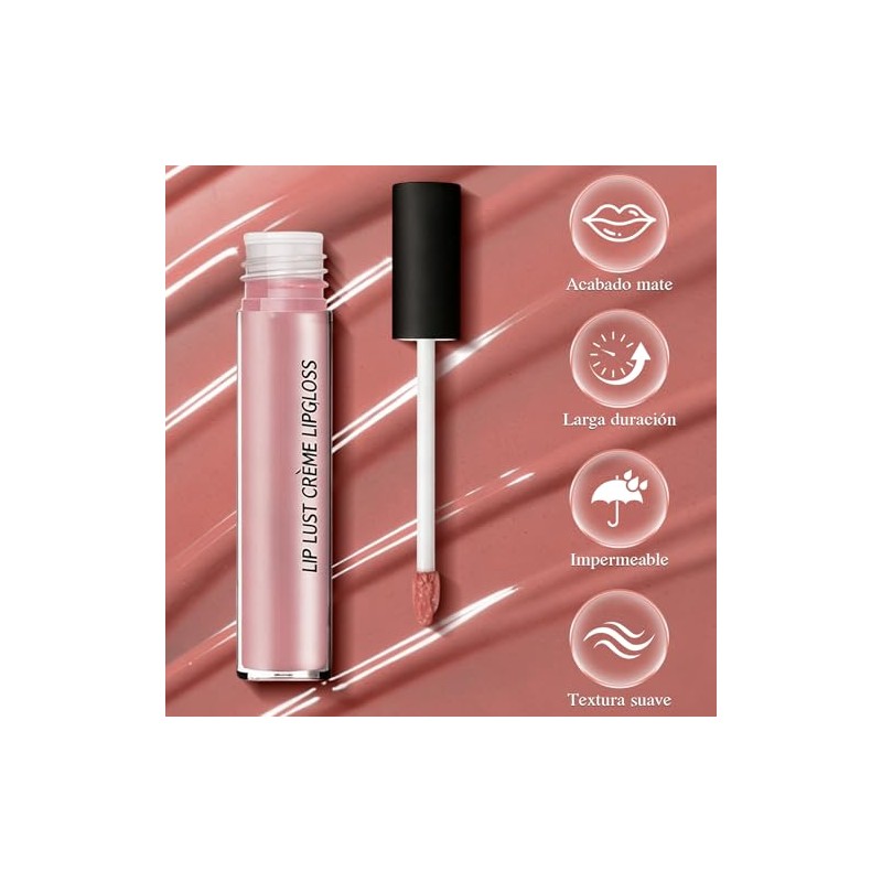 SINYI Lápiz Labial Hidratante con Acabado Brillante，Lápiz Labial Líquido De