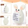 JULEASEL Mini Funny Positive Bunny Emotional Crochet Animals Rabbit Knitted