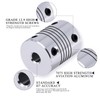 XIKE 2PCS 8mm to 10mm Shaft Coupling 25mm Length 19mm