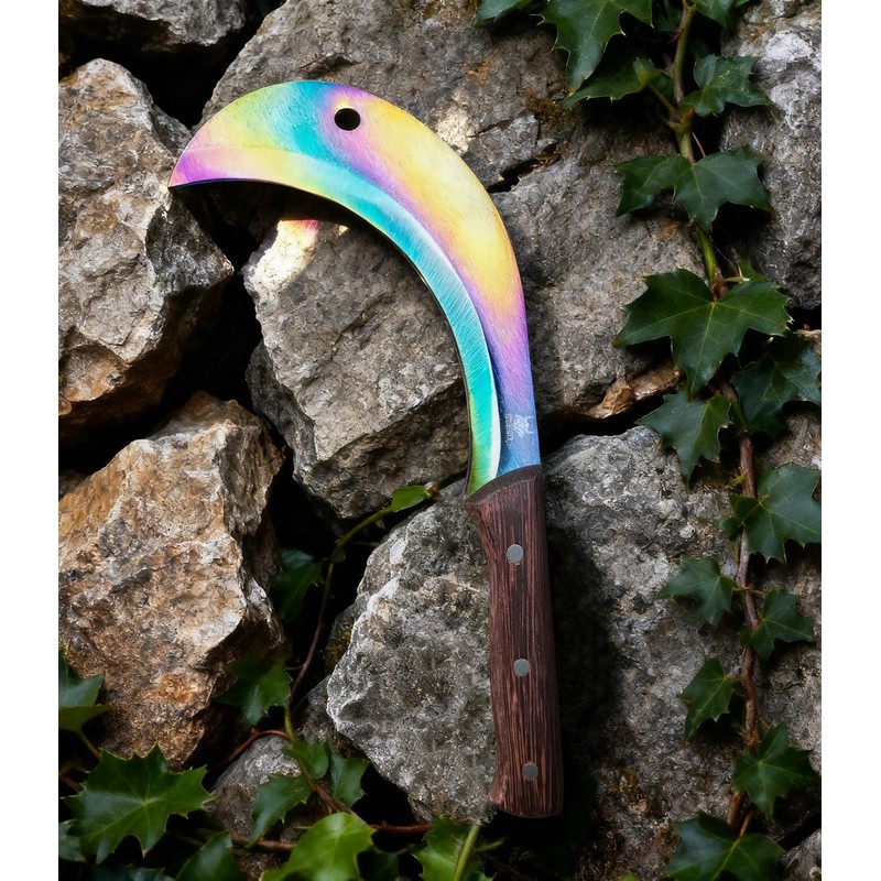 WICING 13-Inch Weeding Sickle, Machete for Yard Work, Full Tang