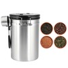 Stainless Steel Coffee Bean Airtight Canister Tea Dried Fruits Storage