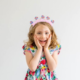 NOLITOY Lollipop Headband, Candy Hair Ribbons Cartoon Hair Band Princess Hair Accessories Party Carnival Costume Headwear for Girls Women