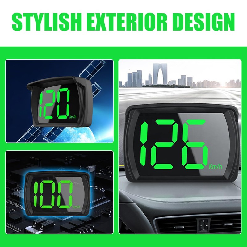 Operitacx Digital GPS Speedometer for Car Accurate Satellite Speedometer Display