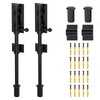 12 Inch Barrel Bolt Latch, Sliding Bolt Gate Lock, Black-2PCS