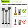 K Kwokker 9PCS Hinge Drill Bit Set, Self Centering Drill