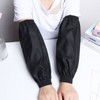 Unisex Adult Printed Waterproof Oil-Proof Leather Arm Sleeves for Kitchen and Work Matte Red 10ea