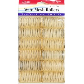 Annie 1-1/2" XL Wire Mesh Hair Rollers - 12 Pcs.