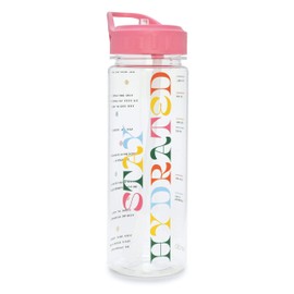 ban.do Insulated Water Bottle with Straw, BPA-Free Water Bottle Holds 24 Ounces with Motivational Markers for Daily Drinking, Stay Hydrated